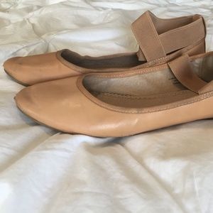 Worn ballerina flats from Urban Outfitters